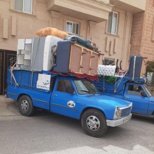 دزار سمنان اثاث کشی با ماشین ایسوزو نیسان با کارگر خبره