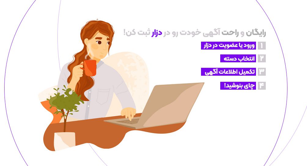 راهنمای ثبت آگهی در دزار