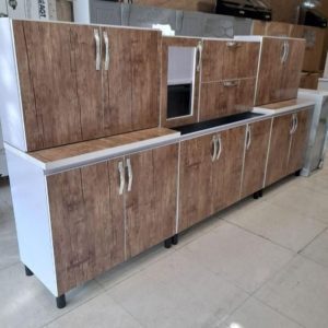 کابینت آماده ۶متری (۳متر بالا و ۳متر پایین) نو . فروش کابینت آماده در سمنان .