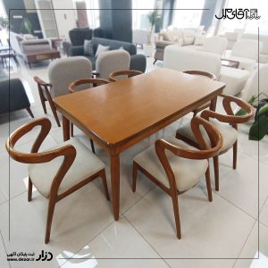 ناهار خوری ۶ نفره فروشگاه آقای مبل سمنان . سایت دزار سمنان